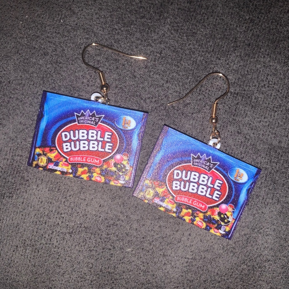 Bubble Bubble Gum  Candy Snacks Products Earrings -45